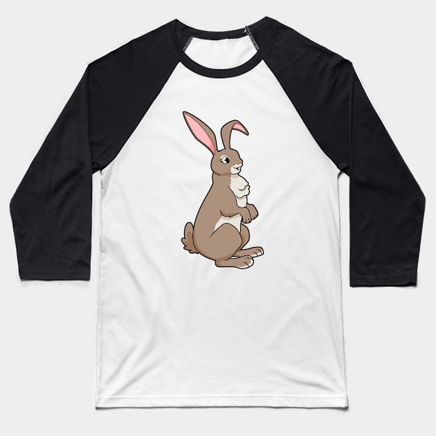 Kawaii bunny Baseball T-Shirt by Modern Medieval Design